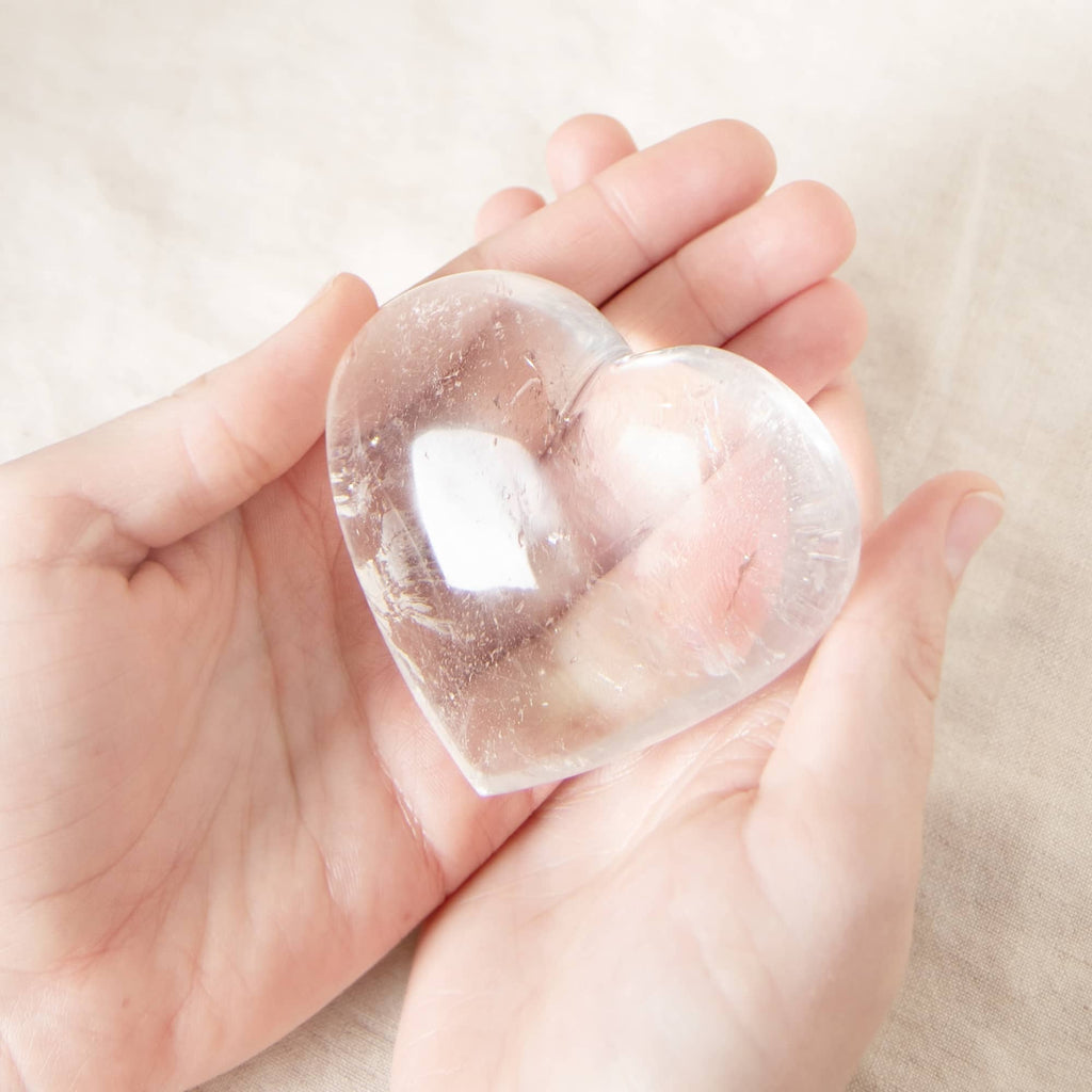 Clear Quartz Hearts - 1 of a Kind - AAA Premium Quality