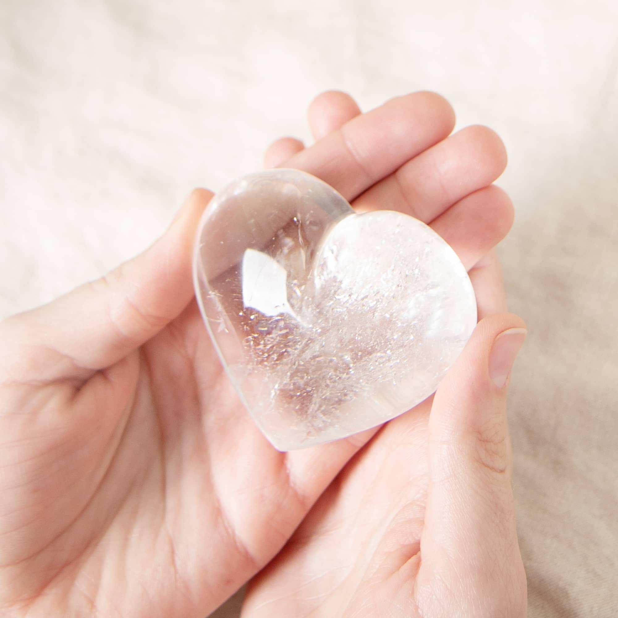 Clear Quartz Hearts - 1 of a Kind - AAA Premium Quality