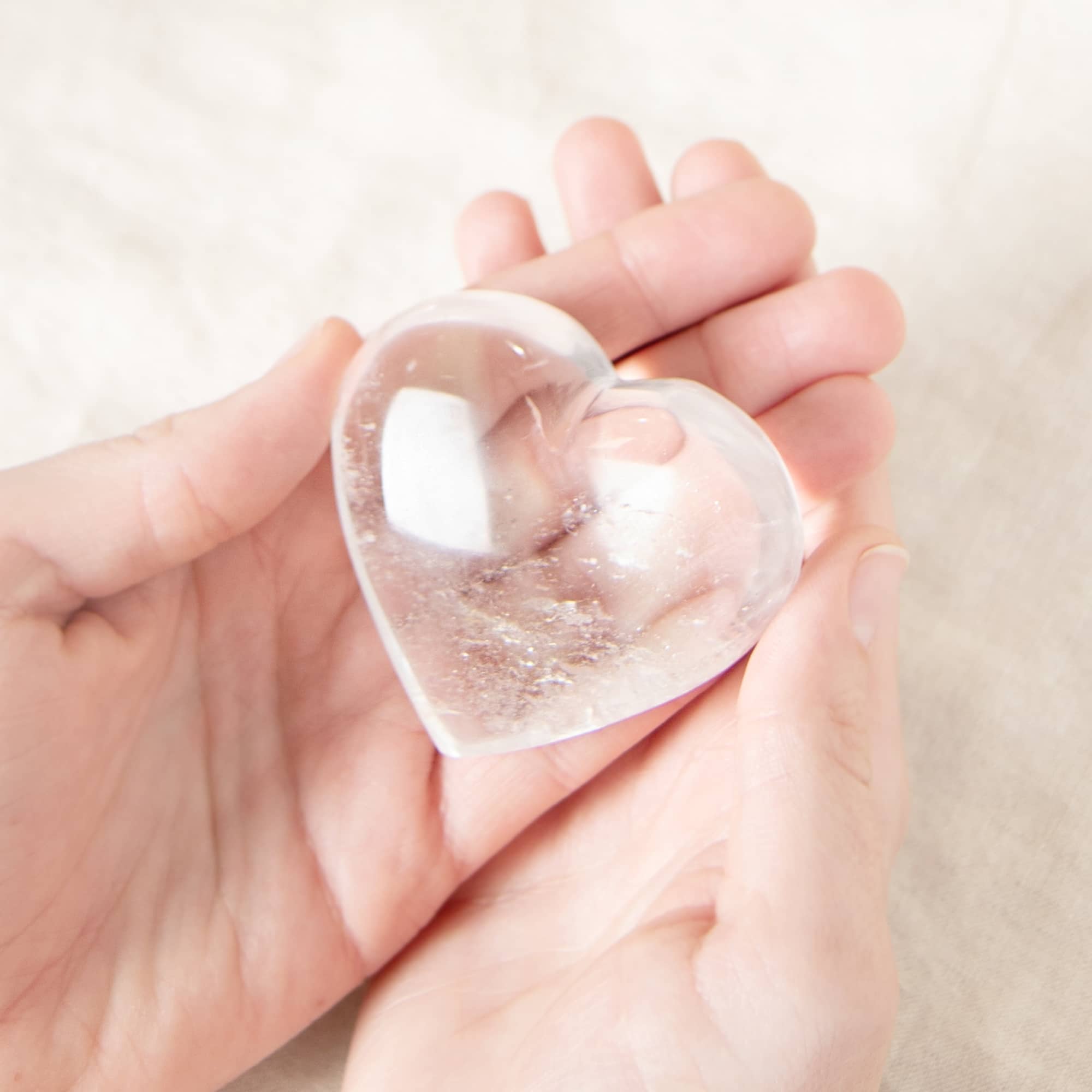 Clear Quartz Hearts - 1 of a Kind - AAA Premium Quality