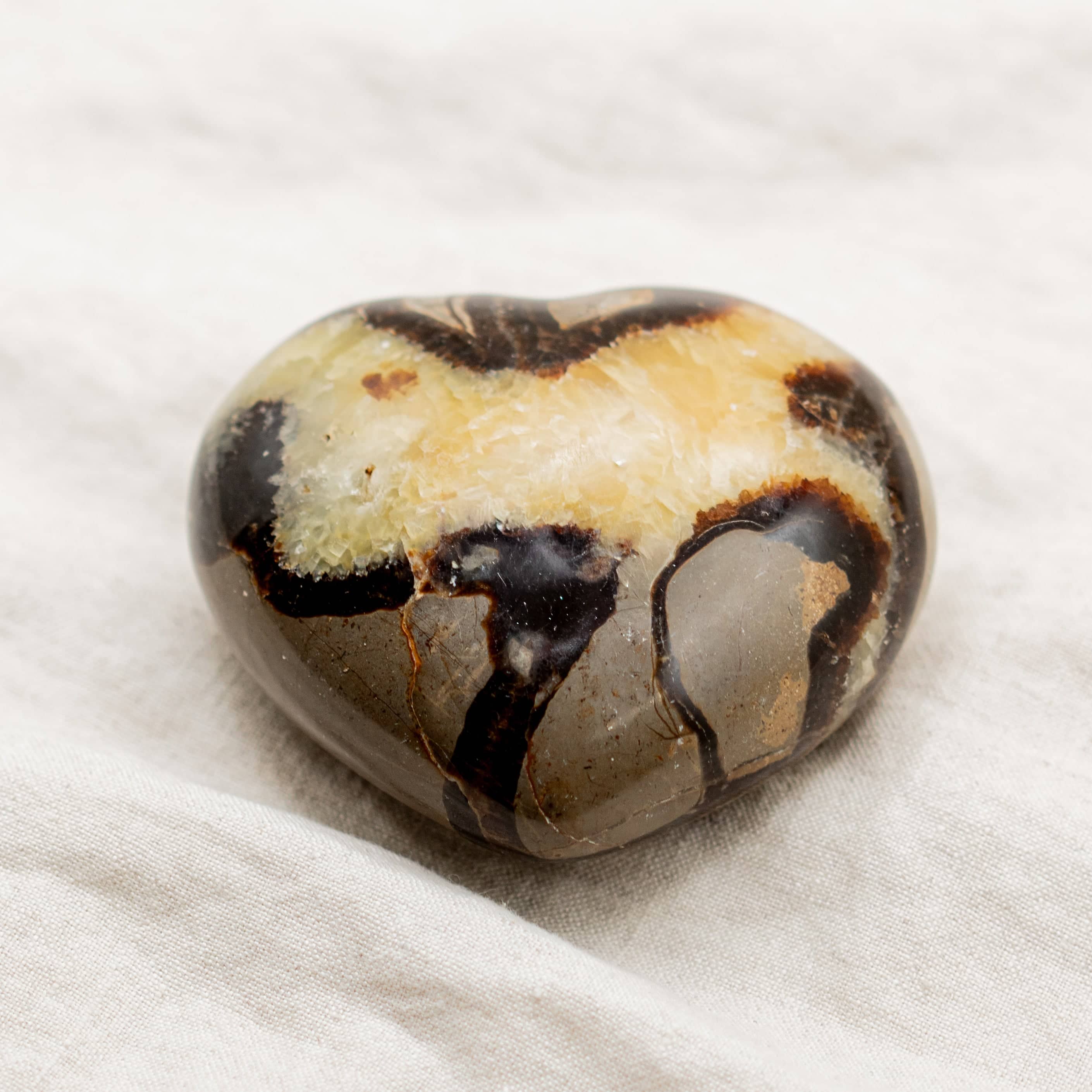 Rare Black Septarian Heart - 1 of a Kind