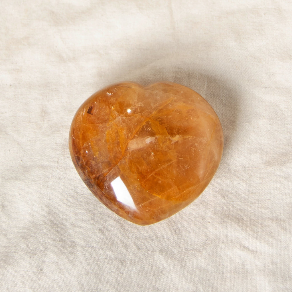 Golden Healer Quartz Heart - 1 of a Kind