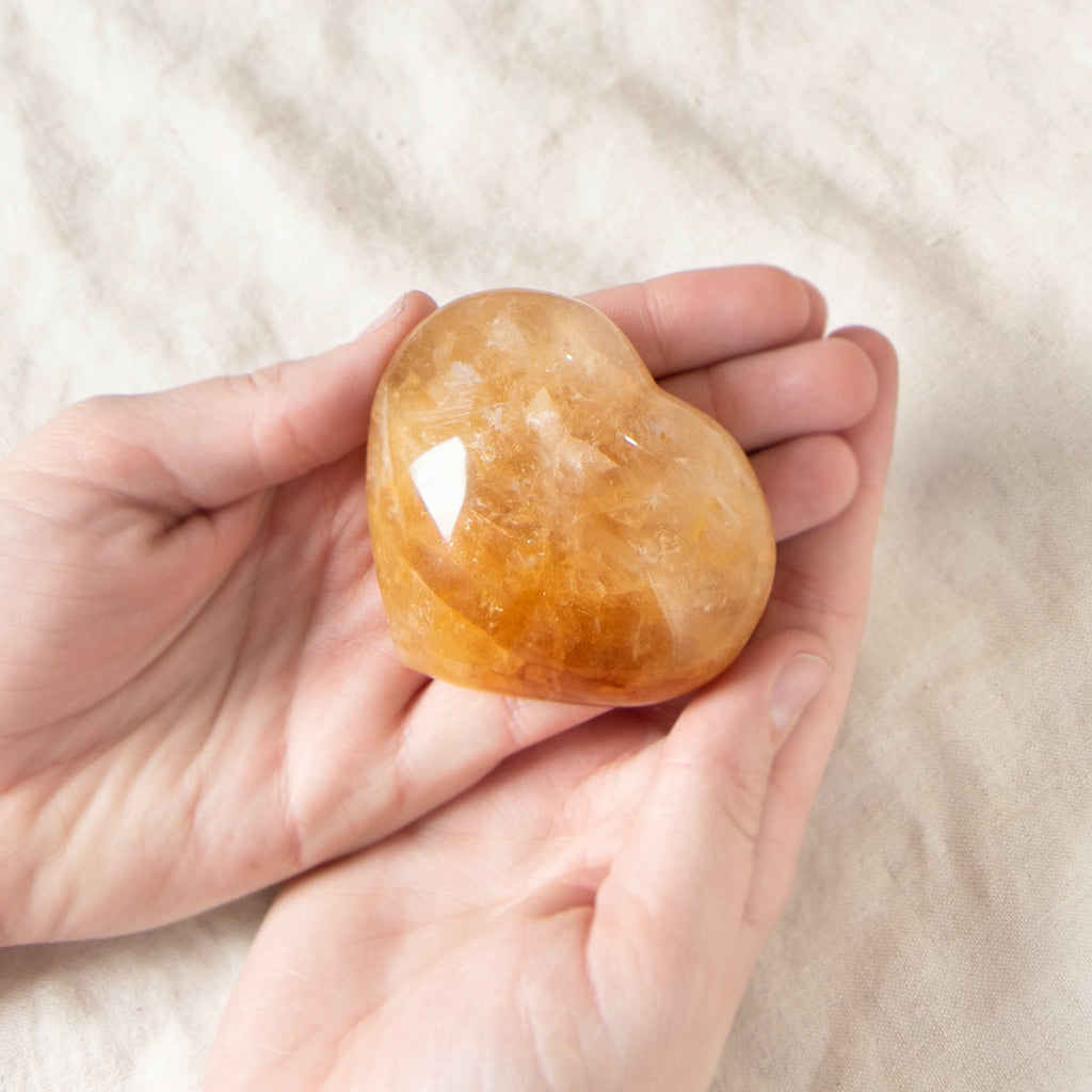 Golden Healer Quartz Heart - 1 of a Kind