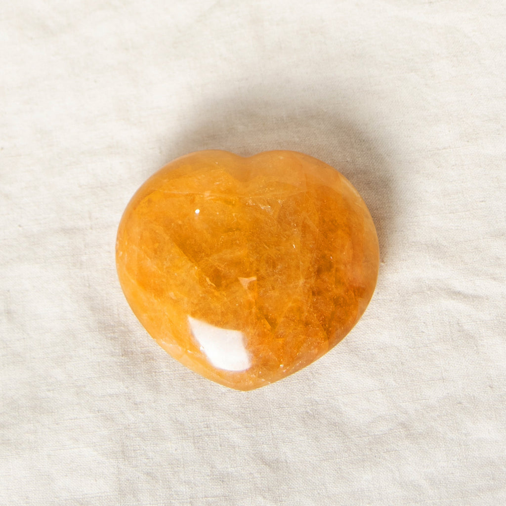 Golden Healer Quartz Heart - 1 of a Kind