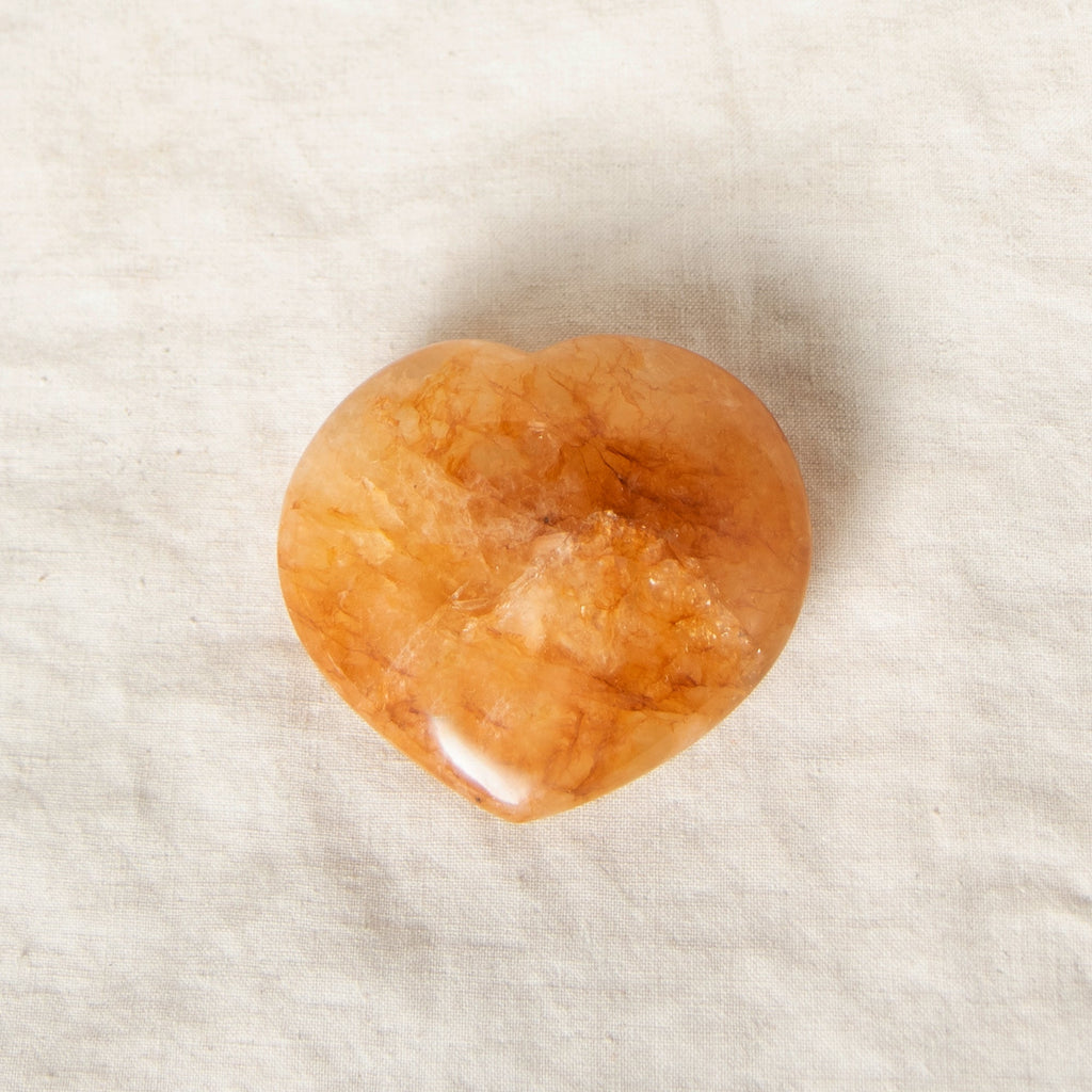 Golden Healer Quartz Heart - 1 of a Kind