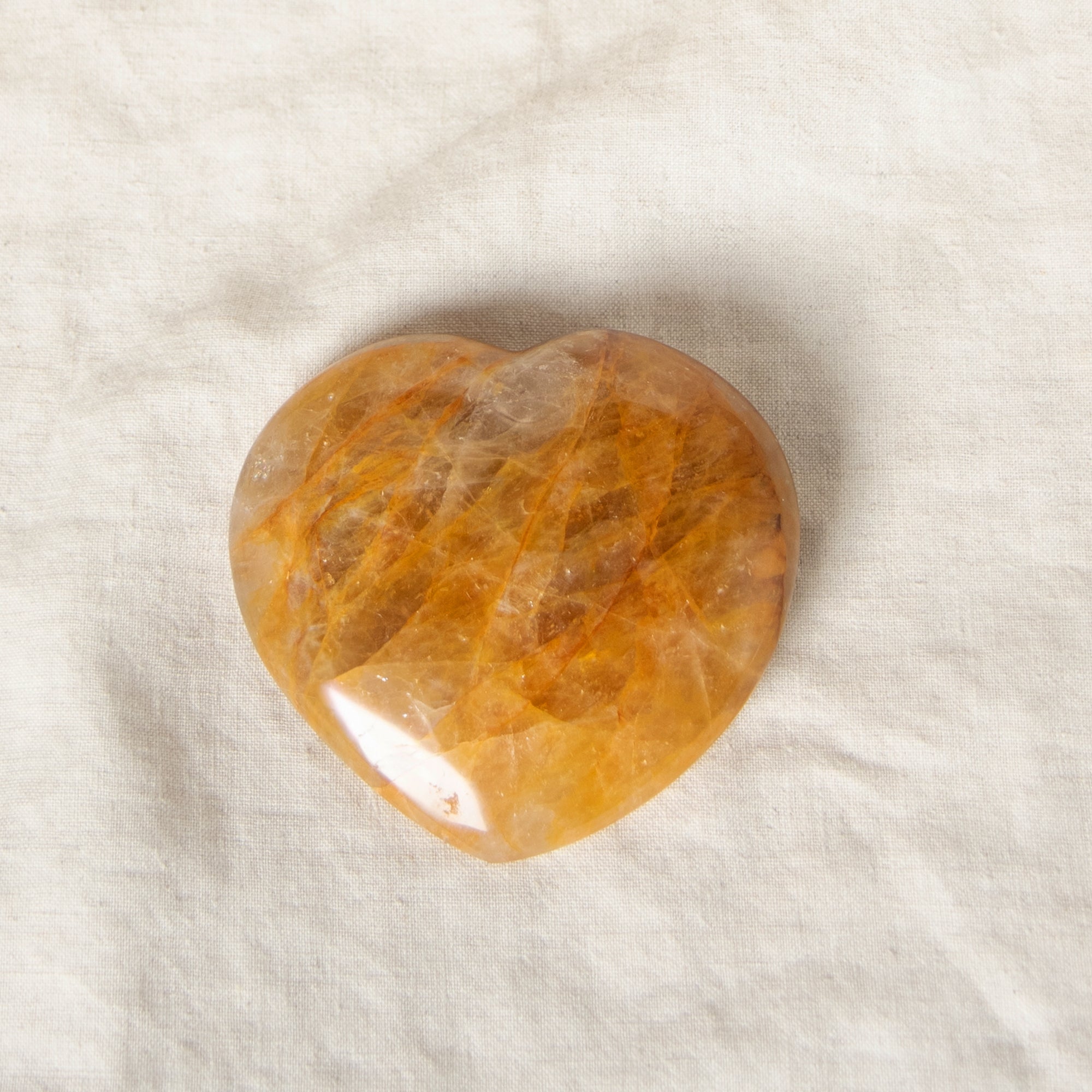 Golden Healer Quartz Heart - 1 of a Kind