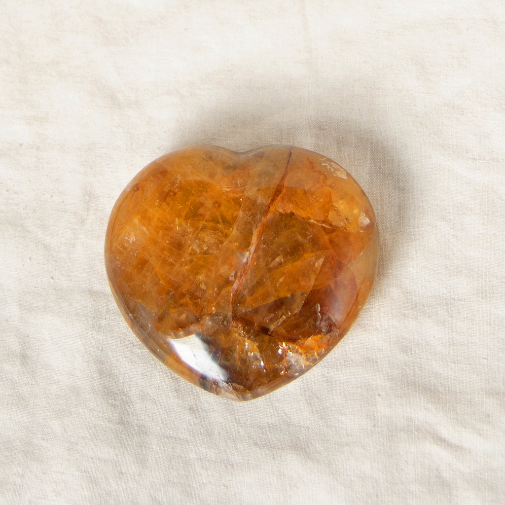 Golden Healer Quartz Heart - 1 of a Kind