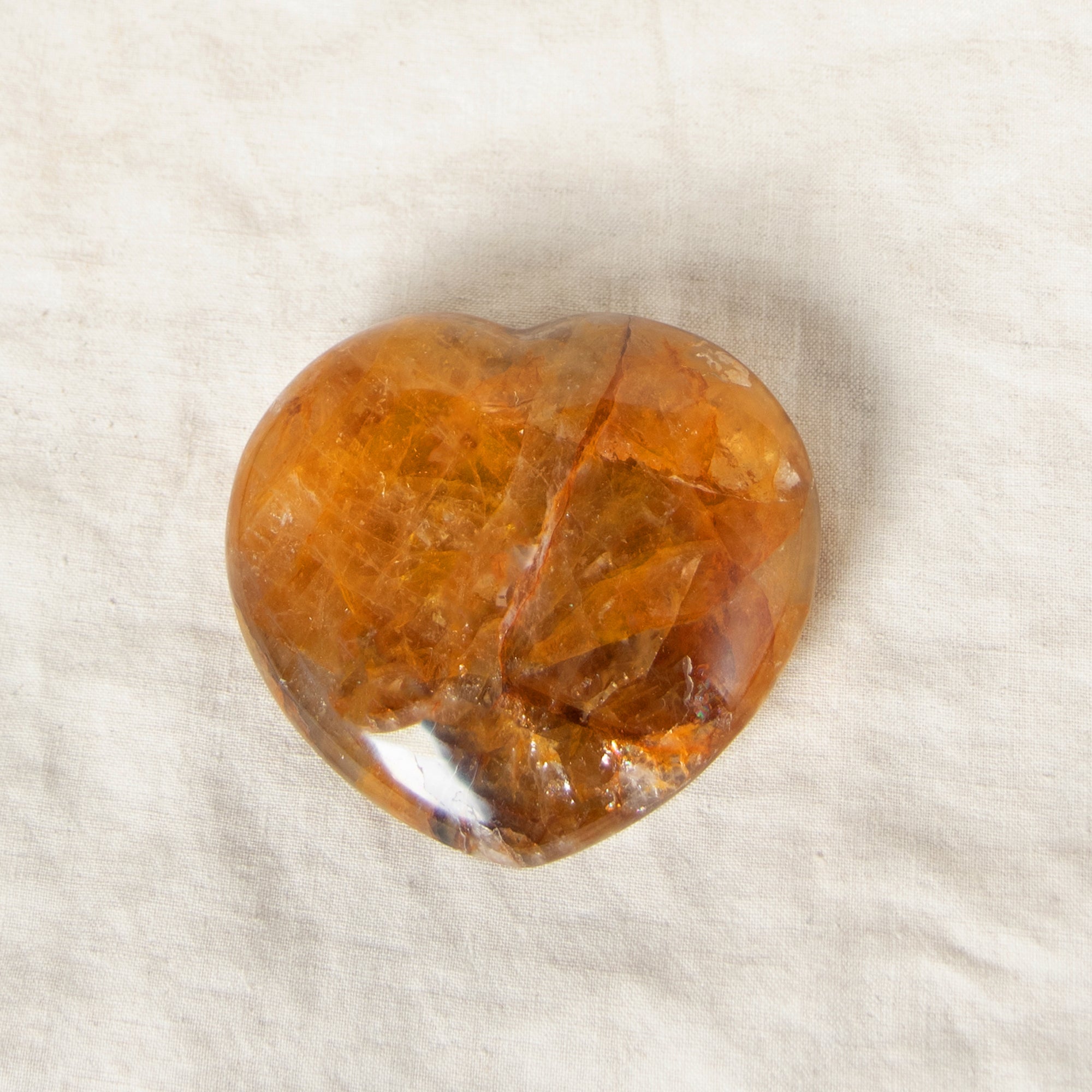 Golden Healer Quartz Heart - 1 of a Kind