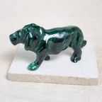 Malachite Lion - Hand Carved - 1 of a Kind