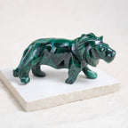 Malachite Lion - Hand Carved - 1 of a Kind
