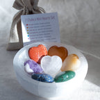 Chakra Mini Hearts Gift Set - 7 Recharging Stones