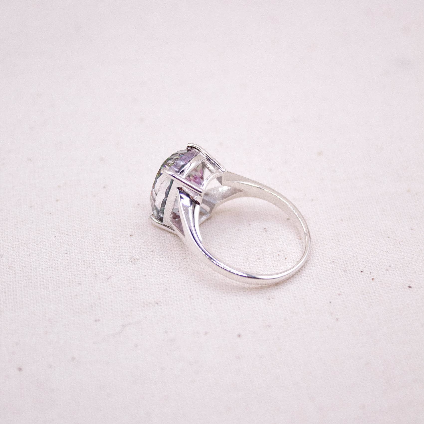 Mystic Topaz Cushion Cut Ring