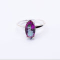 Mystic Topaz Diamond Cut Ring