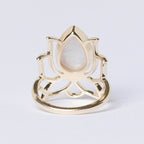 Lotus Gemstone Ring