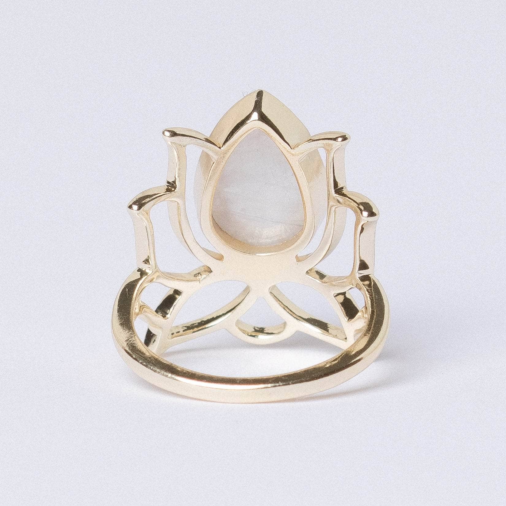 Lotus Gemstone Ring