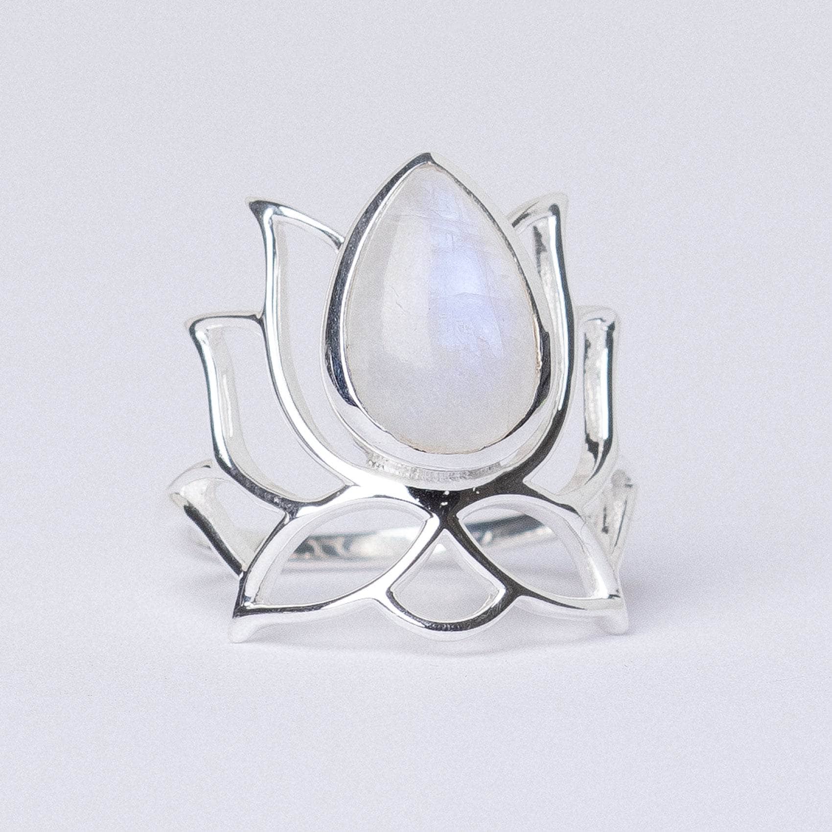 Lotus Gemstone Ring