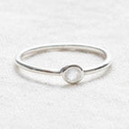 Rainbow Moonstone Silver, Gold or Rose Gold Ring