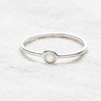Rainbow Moonstone Silver, Gold or Rose Gold Ring
