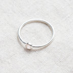 Rose Quartz Silver or Gold Ring