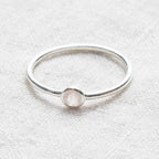 Rose Quartz Silver or Gold Ring
