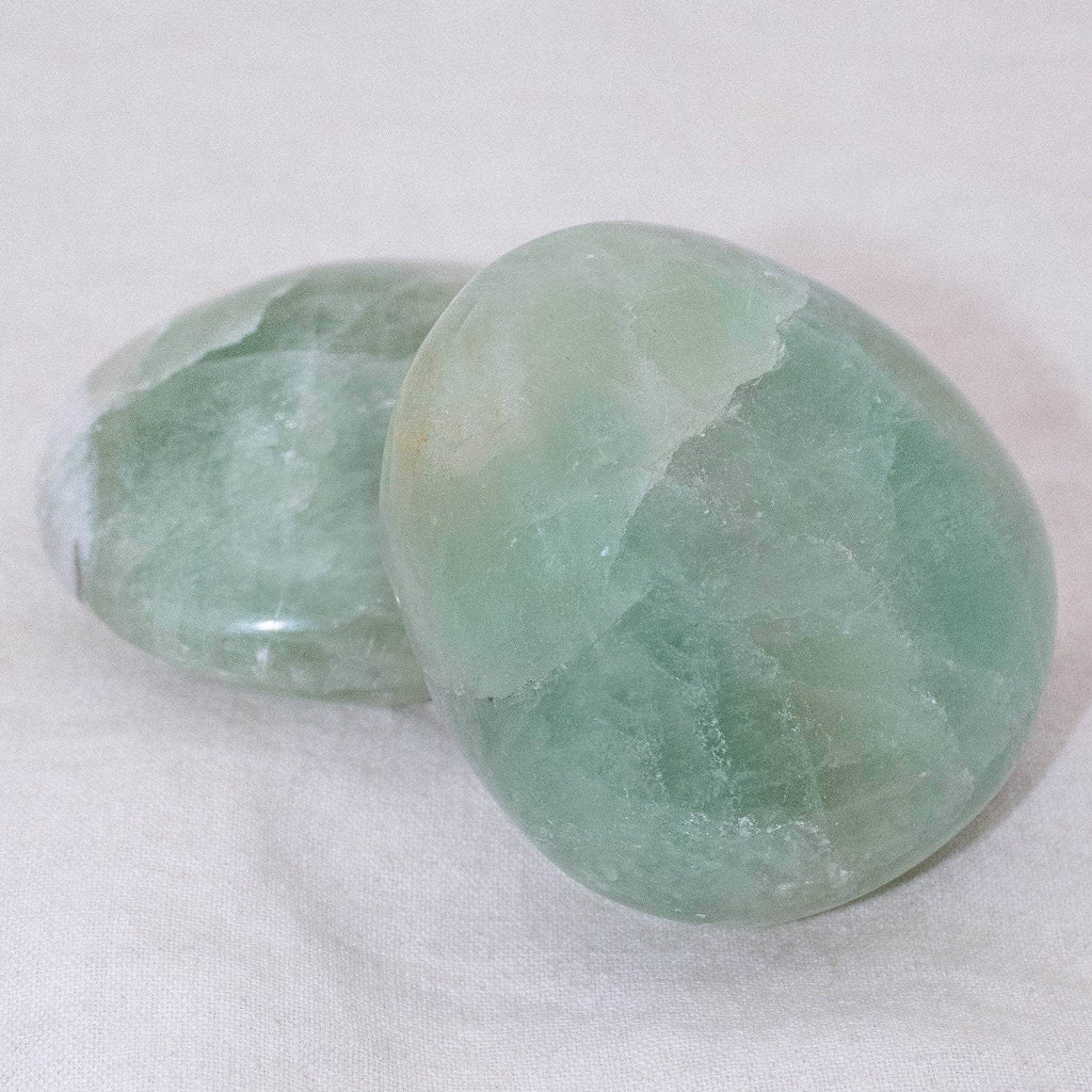 Green Fluorite Palm Stone