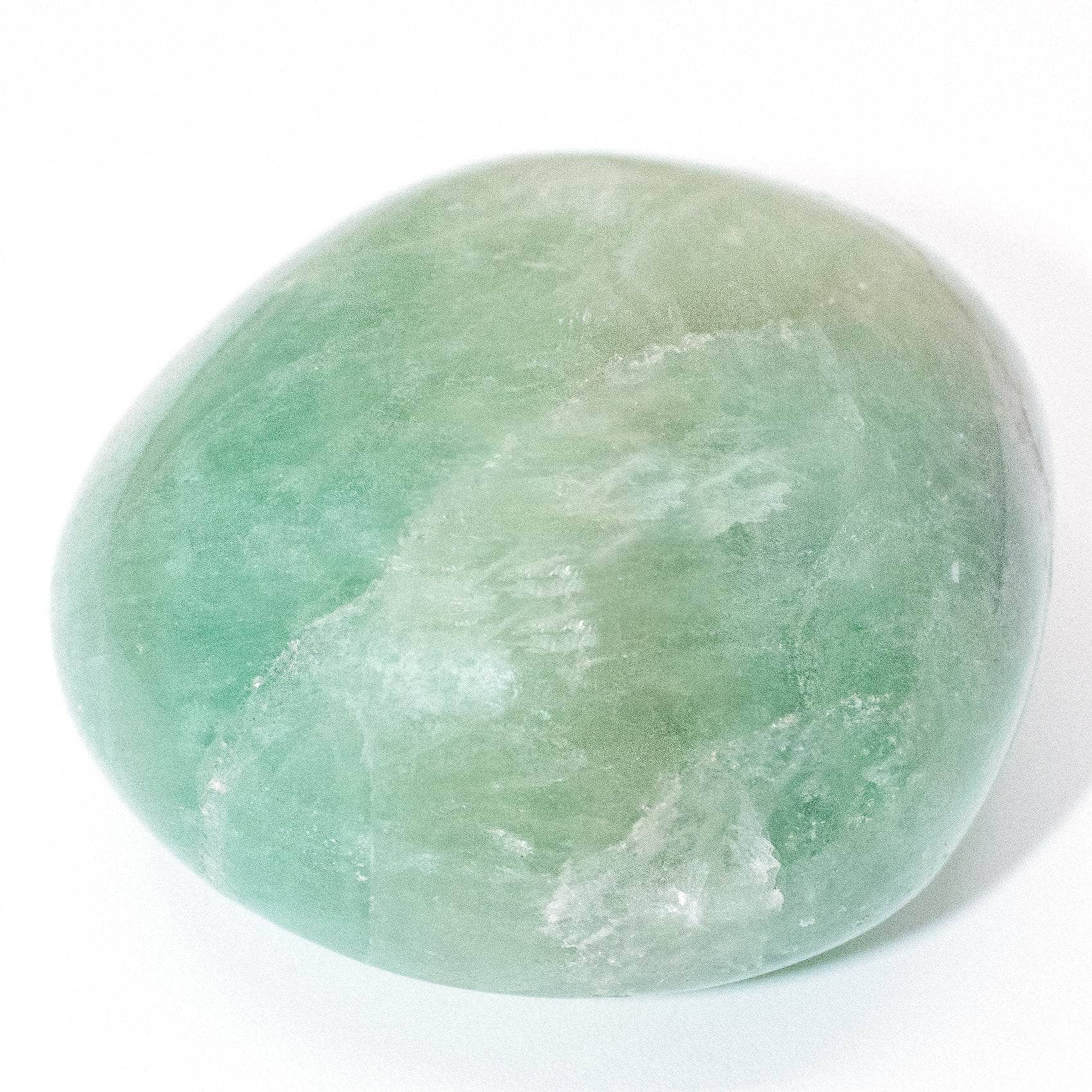 Green Fluorite Palm Stone