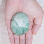 Green Fluorite Palm Stone