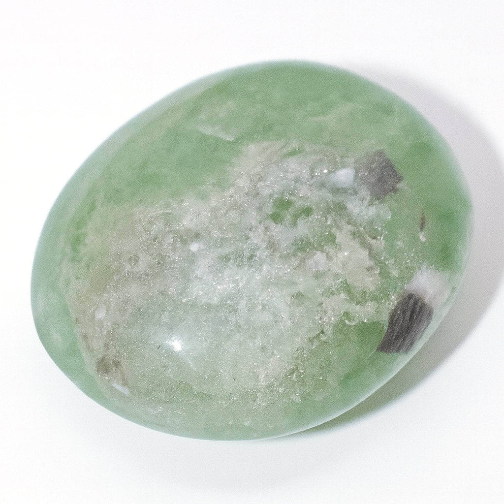 Green Fluorite Palm Stone