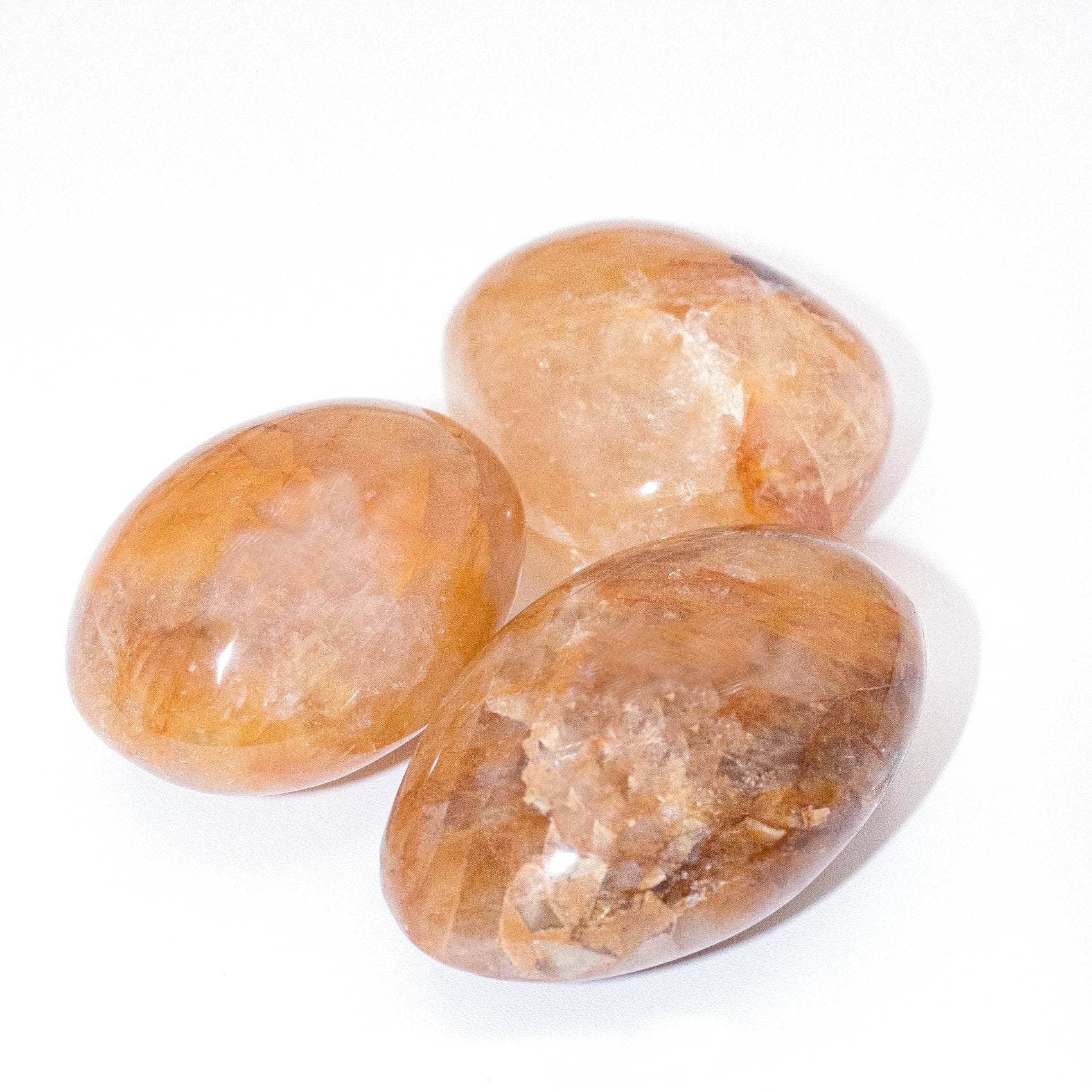 Golden Healer Quartz Palm Stone