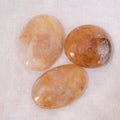 Golden Healer Quartz Palm Stone