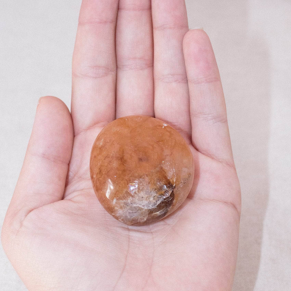 Golden Healer Quartz Palm Stone