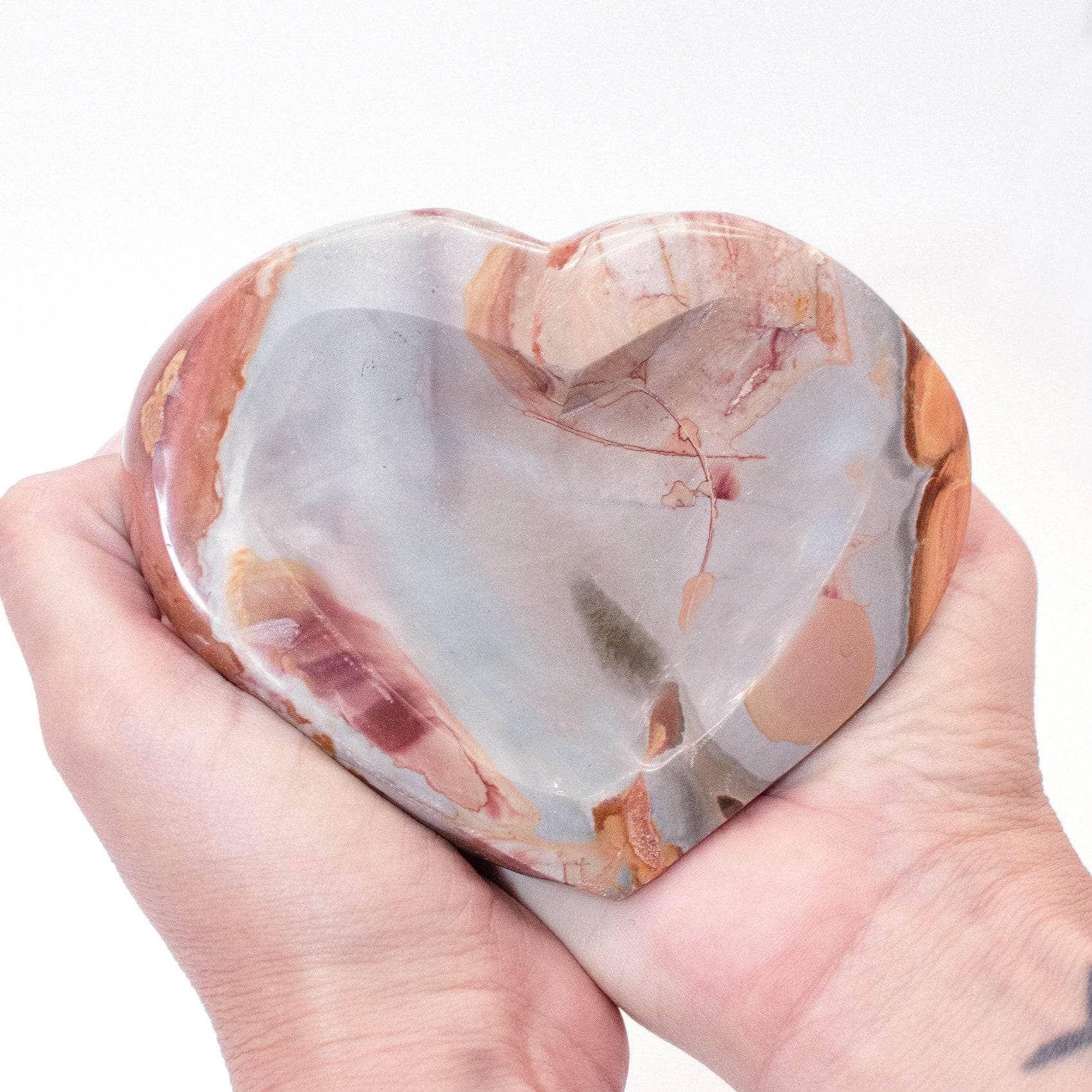 Polychrome Jasper Heart Bowl