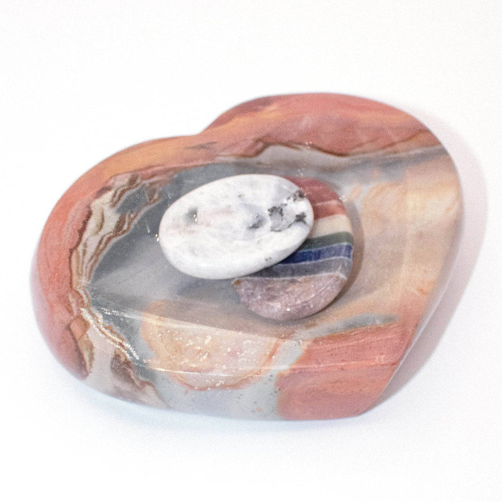 Polychrome Jasper Heart Bowl