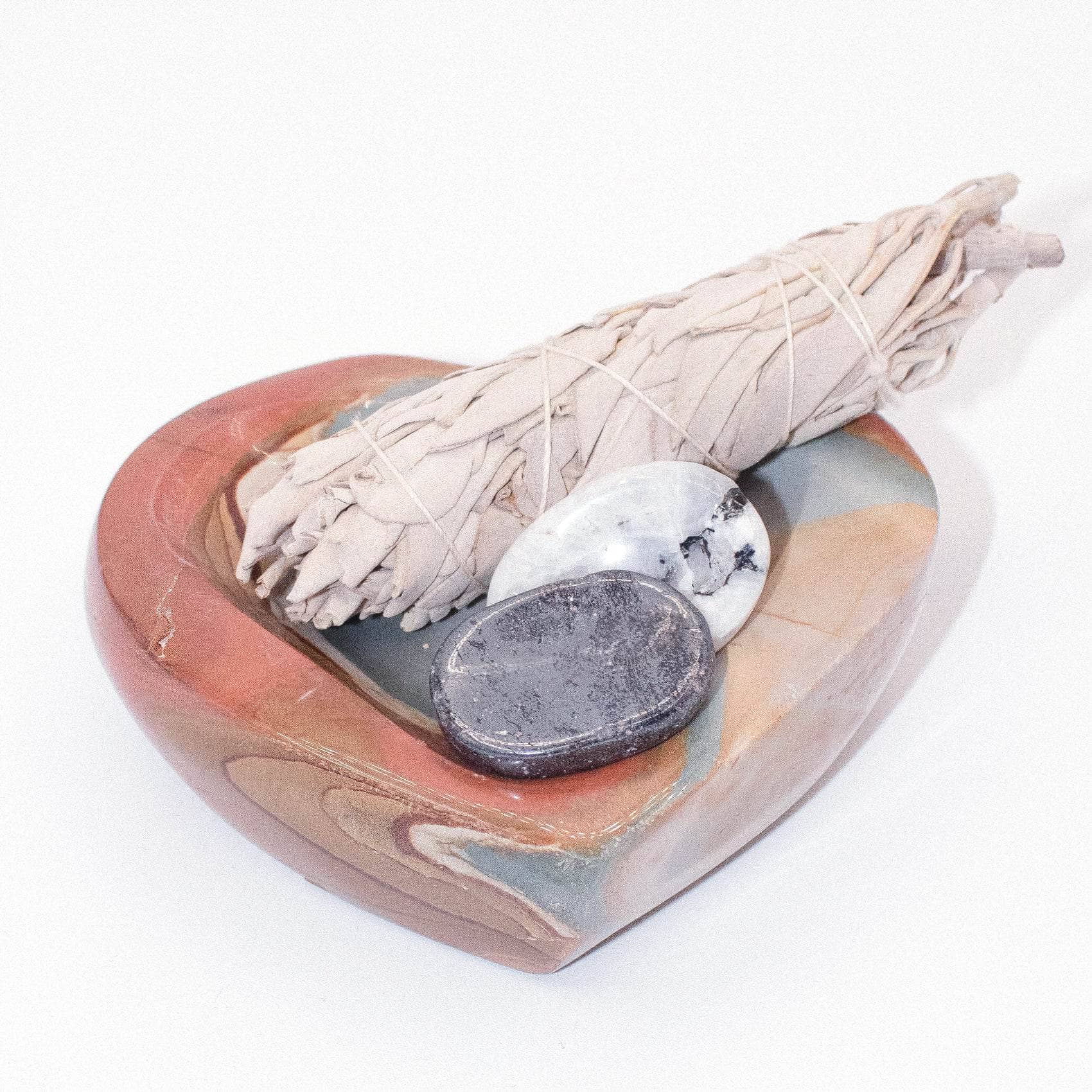 Polychrome Jasper Heart Bowl