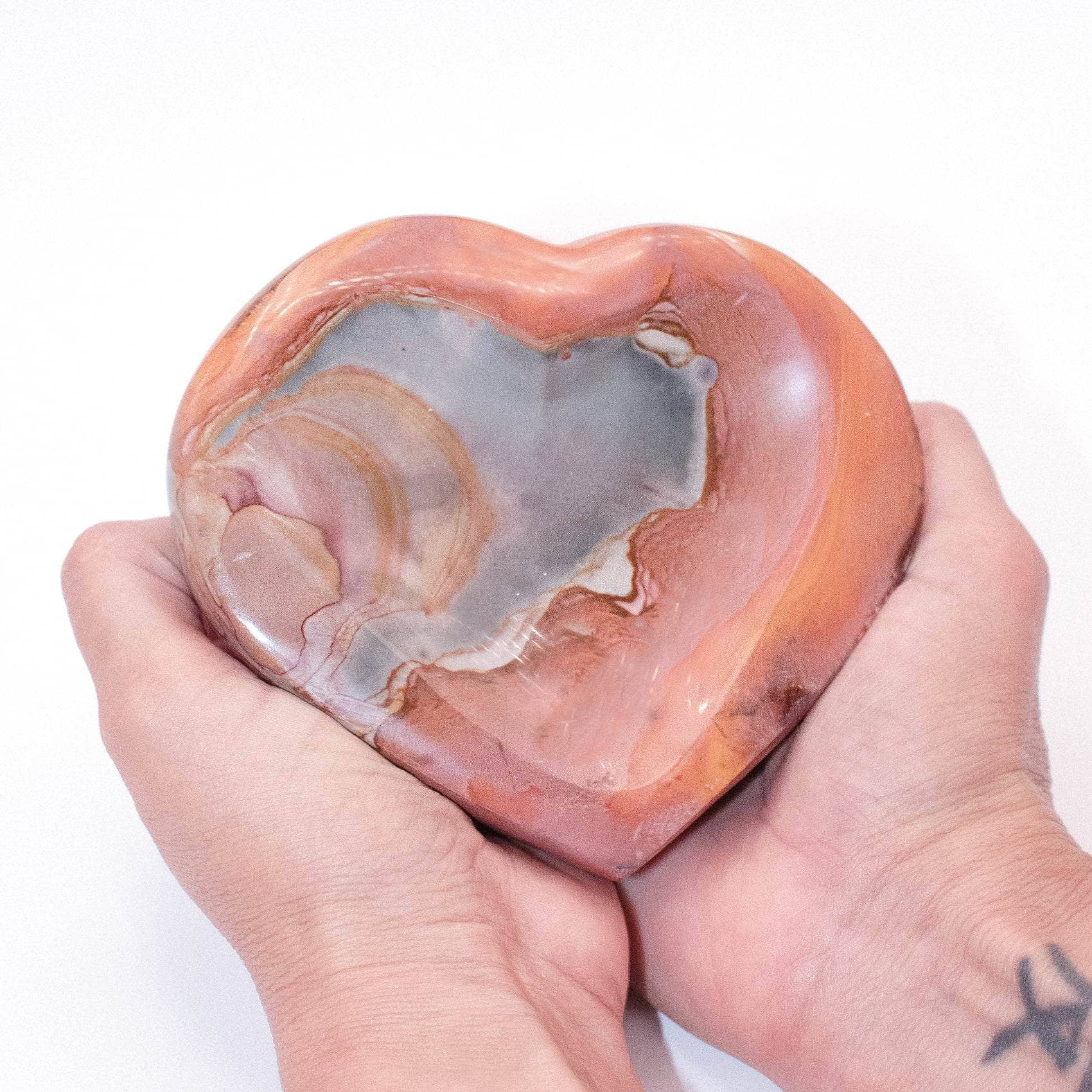 Polychrome Jasper Heart Bowl