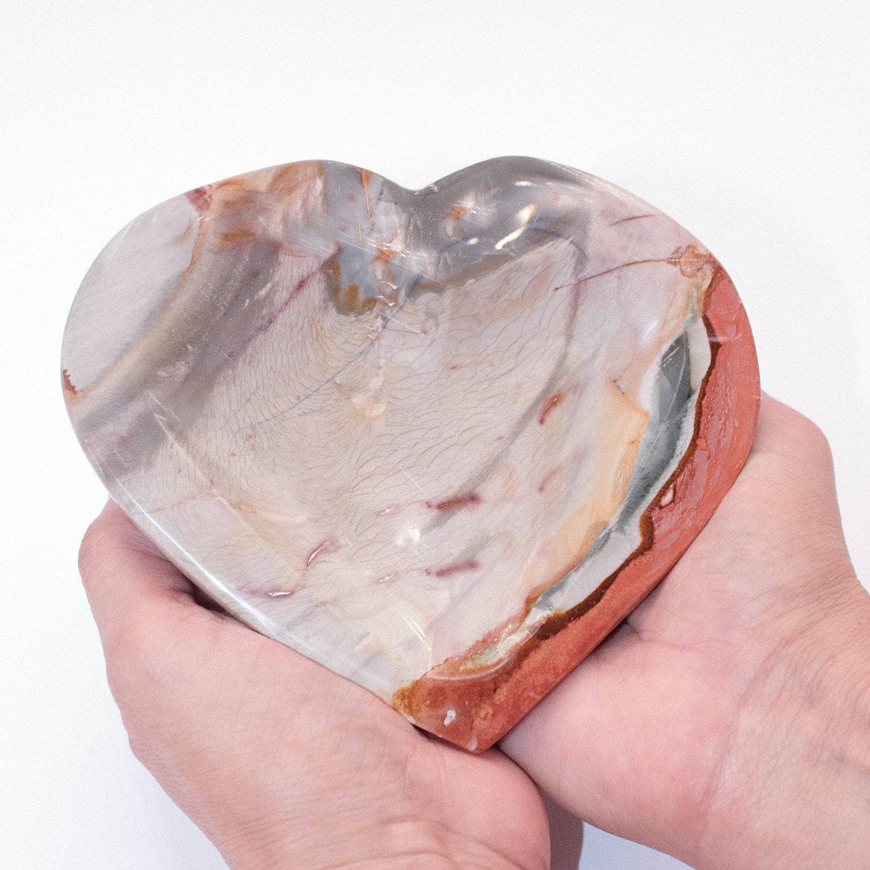 Polychrome Jasper Heart Bowl