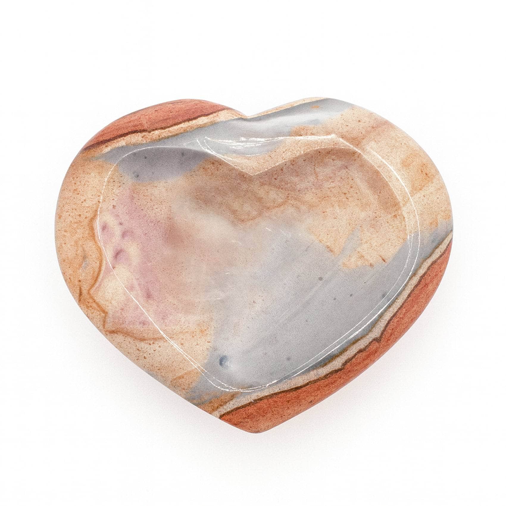 Polychrome Jasper Heart Bowl