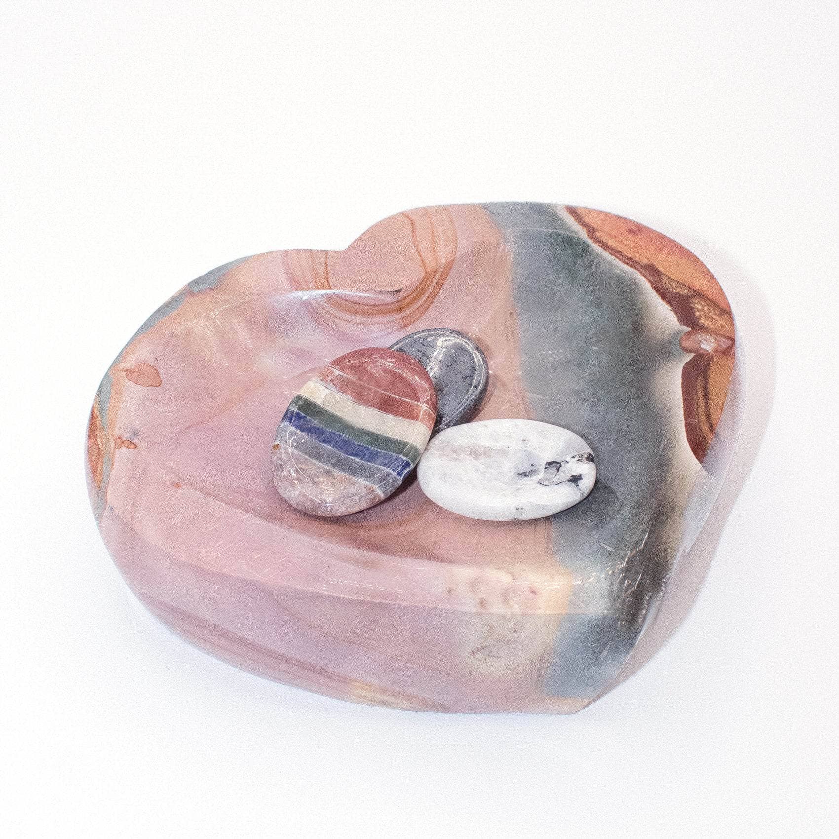 Polychrome Jasper Heart Bowl