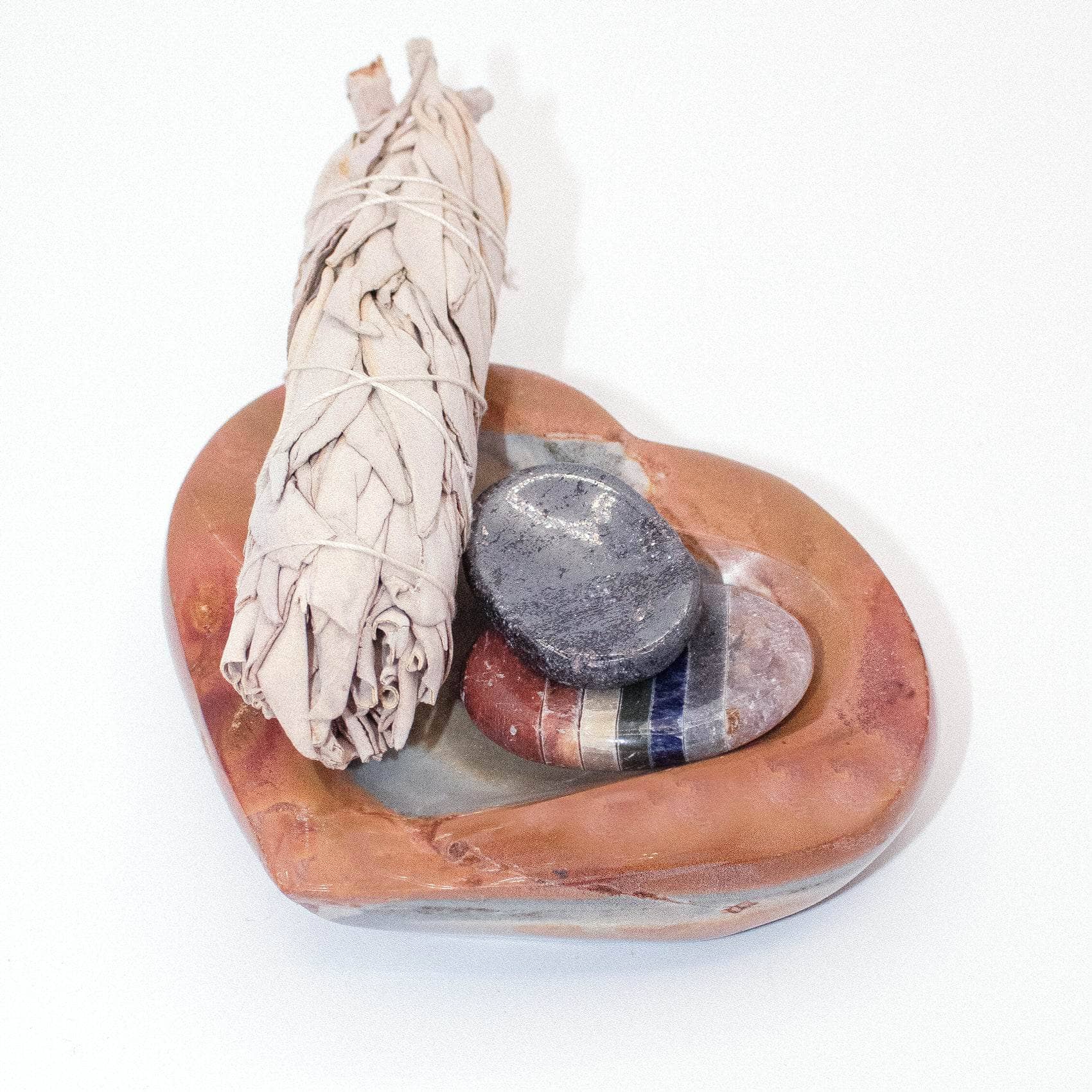 Polychrome Jasper Heart Bowl