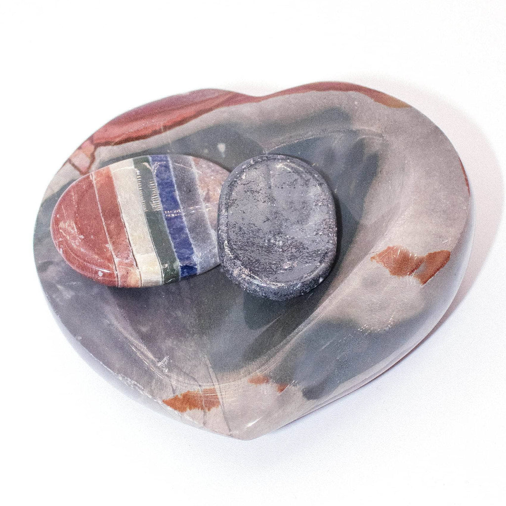 Polychrome Jasper Heart Bowl