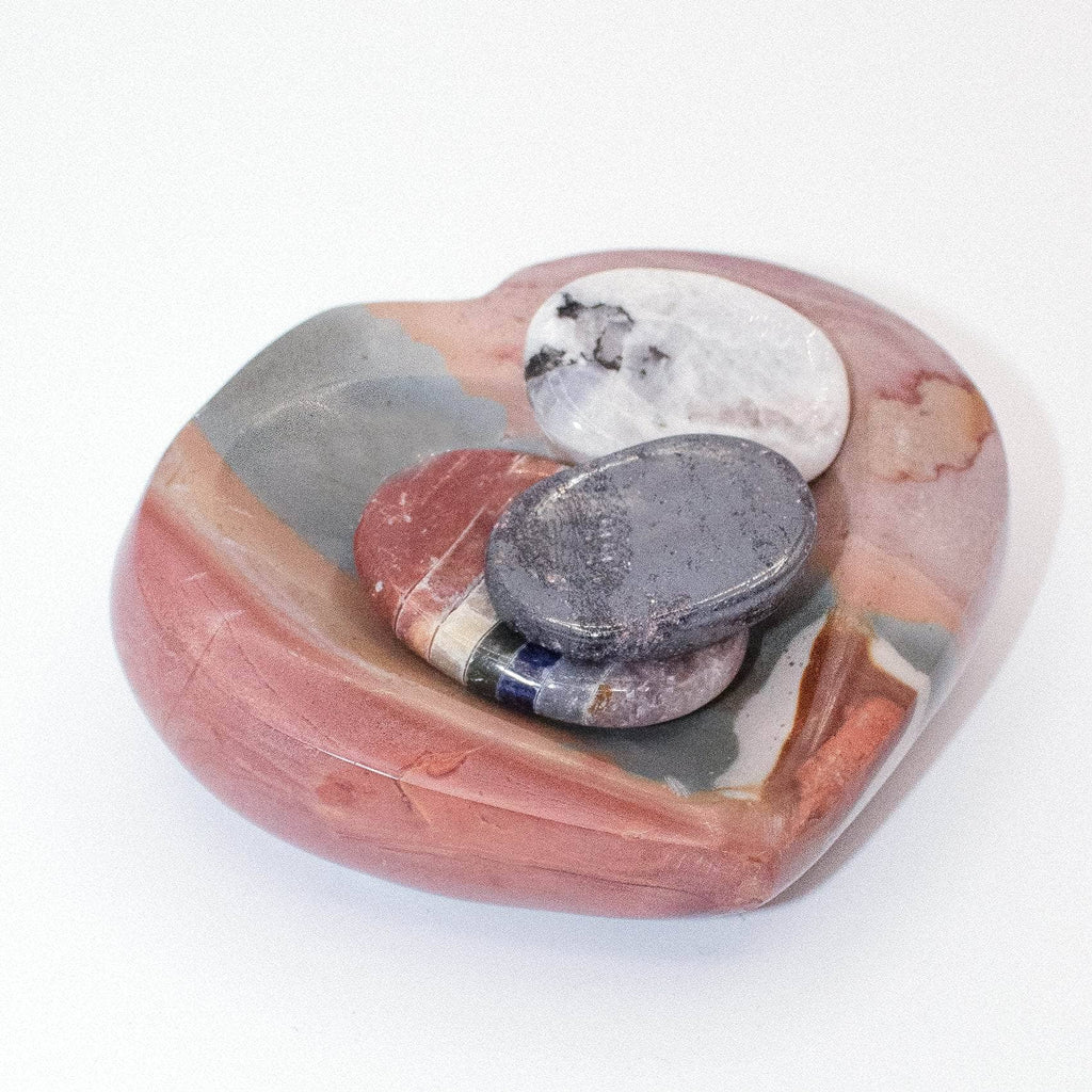 Polychrome Jasper Heart Bowl