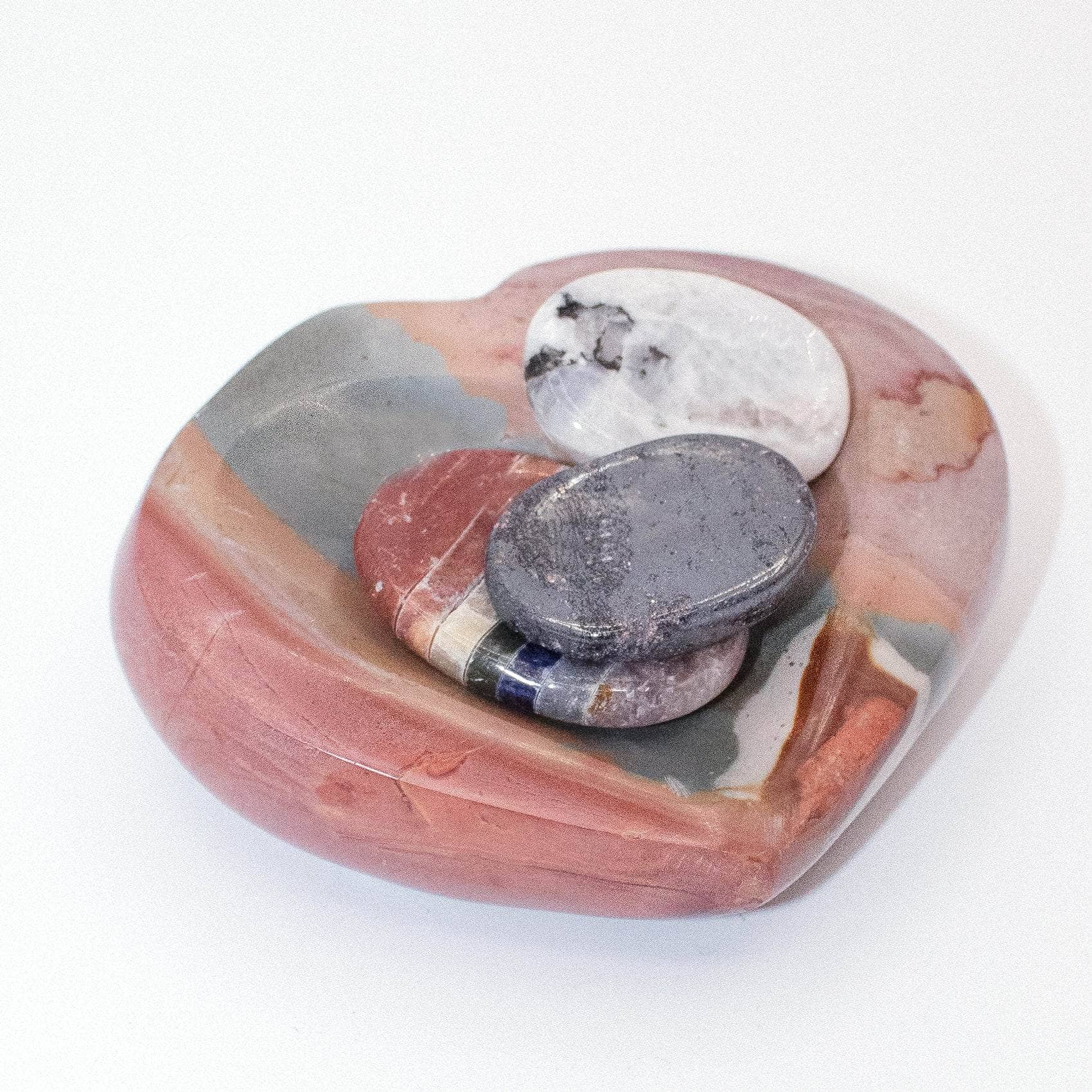 Polychrome Jasper Heart Bowl
