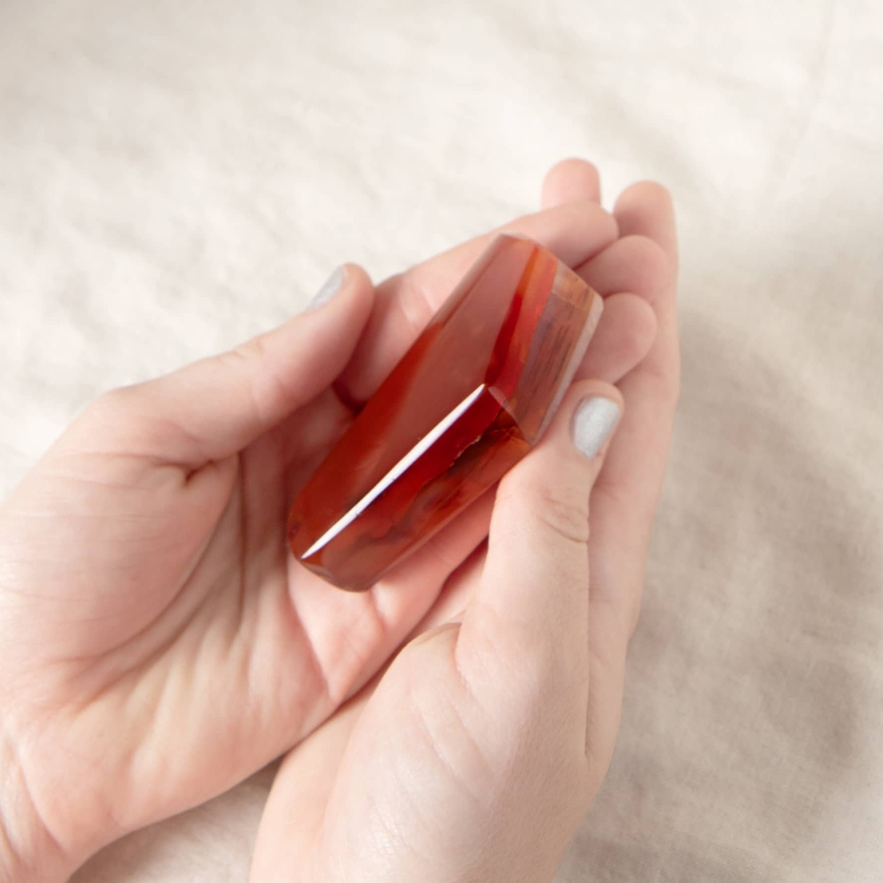 Carnelian Freeform Polygon - 1 of a Kind
