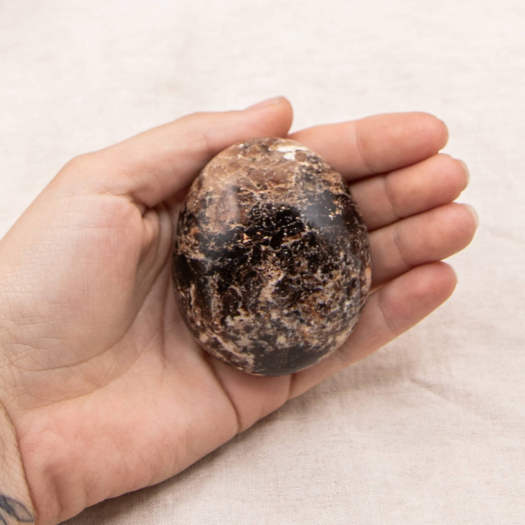 Black Opal Palm Stone - 1 of a Kind