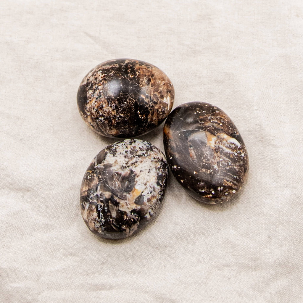 Black Opal Palm Stone - 1 of a Kind