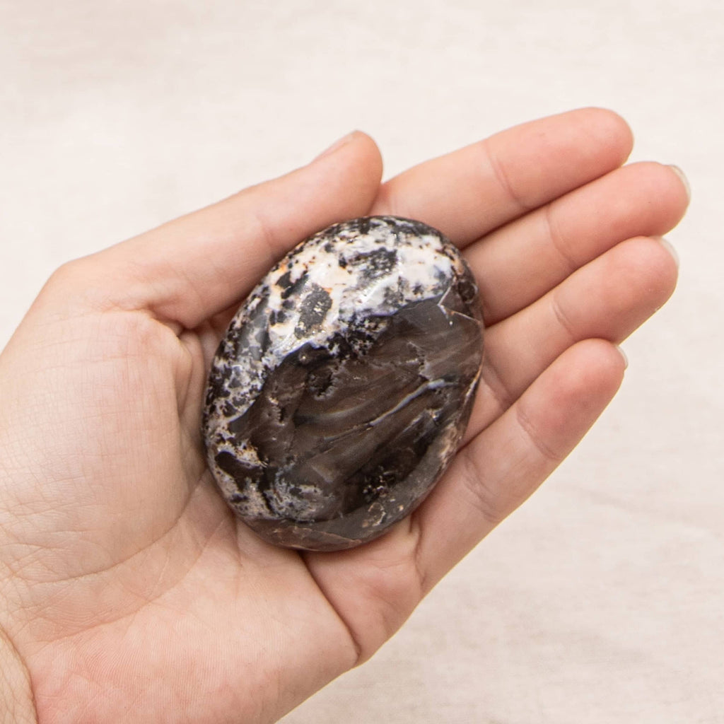 Black Opal Palm Stone - 1 of a Kind