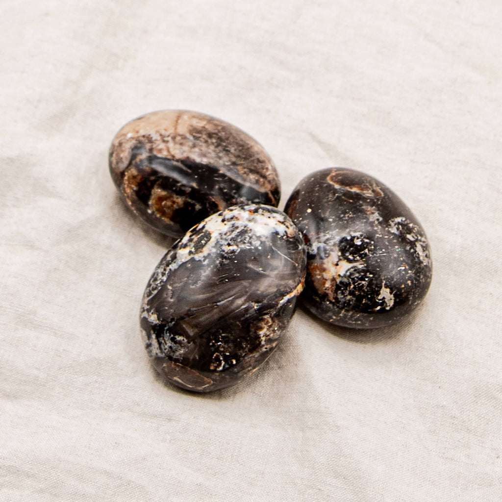 Black Opal Palm Stone - 1 of a Kind