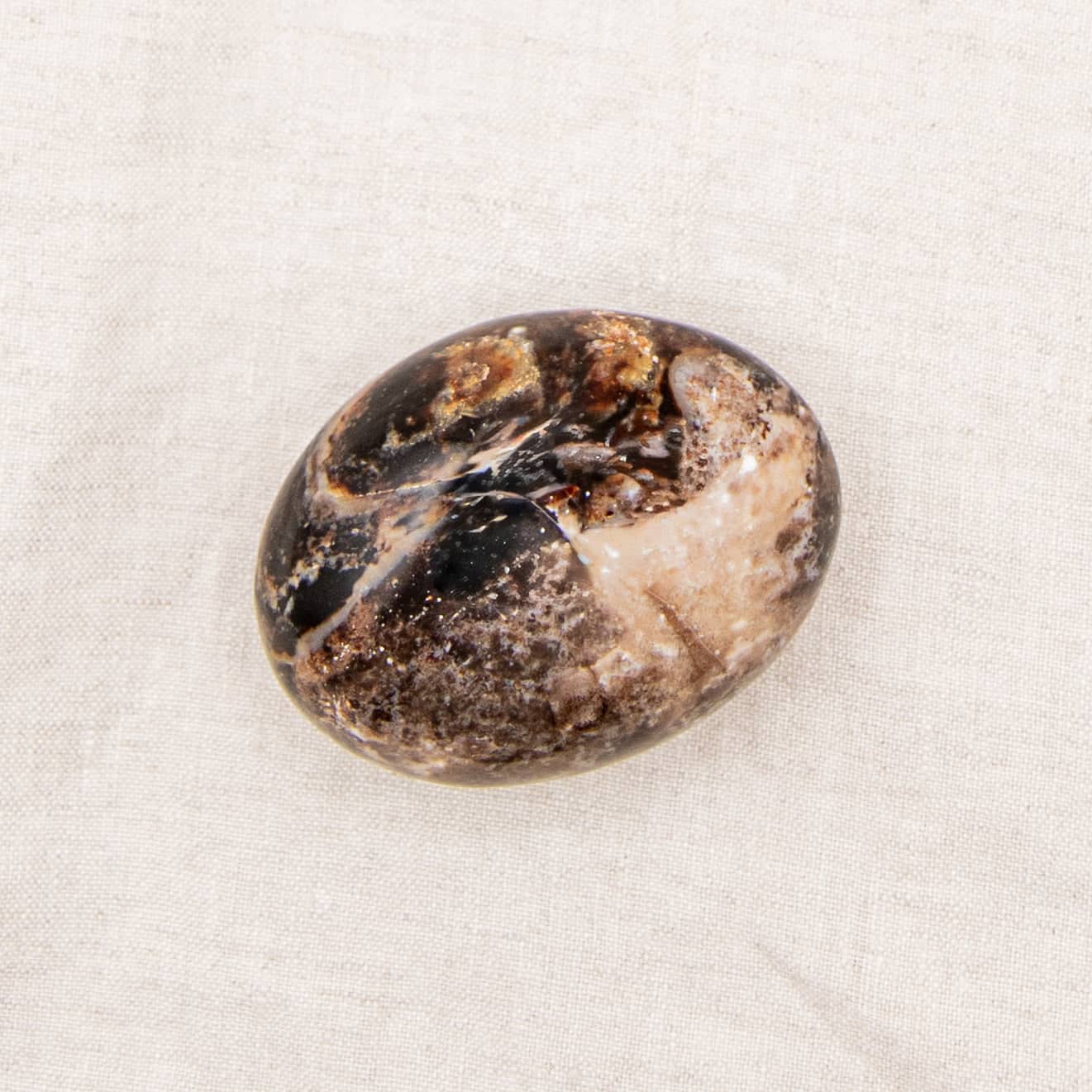 Black Opal Palm Stone - 1 of a Kind