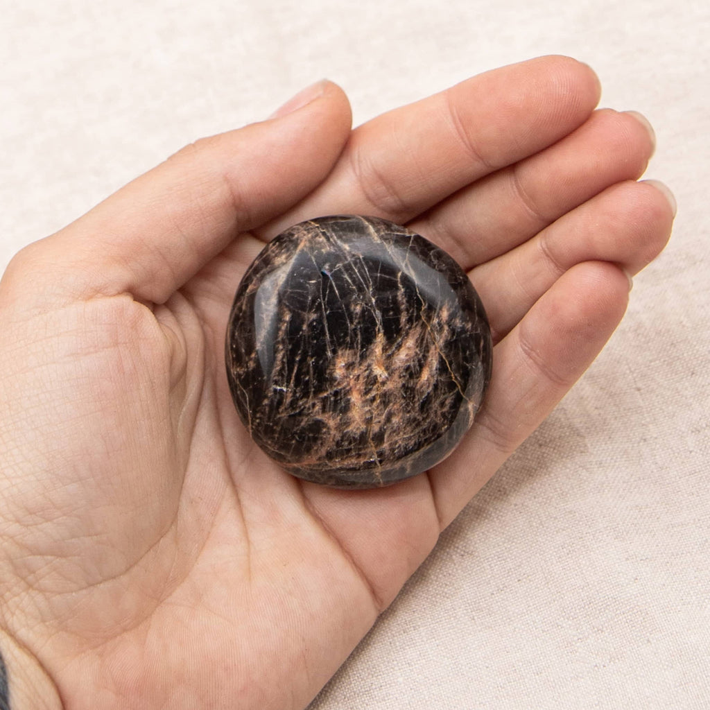 Black Opal Palm Stone - 1 of a Kind