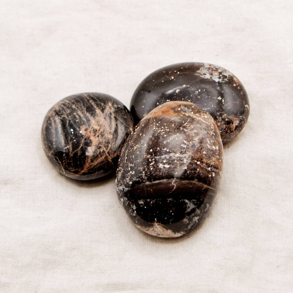 Black Opal Palm Stone - 1 of a Kind