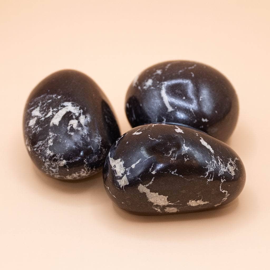 Covellite Palm Stone